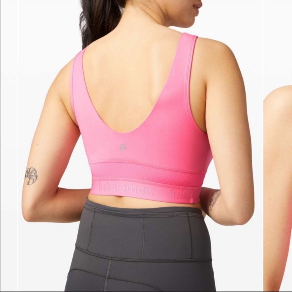 Lululemon Final Mile Crop Tank Top Pink Size 4 - Picture 2 of 5